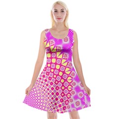 Digital Arts Fractals Futuristic Pink Reversible Velvet Sleeveless Dress by Wegoenart