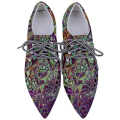 Background Design Art Artwork Women s Pointed Oxford Shoes by Wegoenart