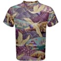 Textile Fabric Cloth Pattern Men s Cotton Tee View1