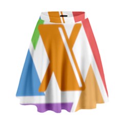 Xcoin Logo 200x200 High Waist Skirt by Ipsum