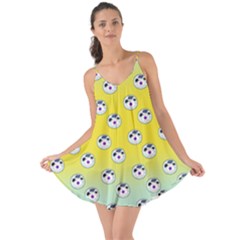 English Breakfast Yellow Pattern Mint Ombre Love The Sun Cover Up by snowwhitegirl