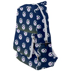 English Breakfast Yellow Pattern Blue Ombre Travelers  Backpack by snowwhitegirl