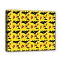 Bat Rose Lips Yellow Pattern Canvas 10  x 8  (Stretched) View1