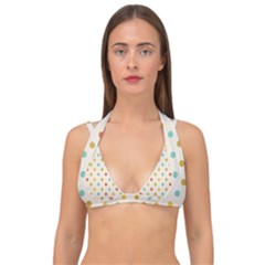 Polka Dots Dot Spots Double Strap Halter Bikini Top by Vaneshart