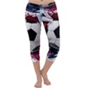 Soccer Ball With Great Britain Flag Capri Yoga Leggings View1