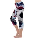 Soccer Ball With Great Britain Flag Capri Yoga Leggings View2