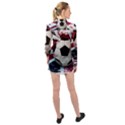 Soccer Ball With Great Britain Flag Long Sleeve Chiffon Shirt View2