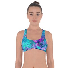 Background Texture Pattern Got No Strings Sports Bra by Vaneshart