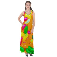 Vibrant Jelly Bean Candy Sleeveless Velour Maxi Dress by essentialimage