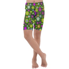 Abstract 1300667 960 720 Kids  Lightweight Velour Cropped Yoga Leggings by vintage2030