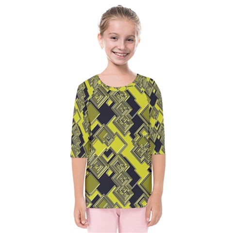 Seamless Pattern Background Kids  Quarter Sleeve Raglan Tee by Vaneshart