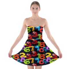 Mathematics Strapless Bra Top Dress by ArtworkByPatrick