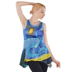 Painting Illustrations Vincent Van Gogh Side Drop Tank Tunic by Wegoenart