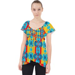 Pop Art  Lace Front Dolly Top by Sobalvarro