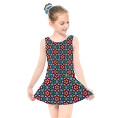 Pattern  Kids  Skater Dress Swimsuit by Sobalvarro