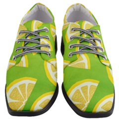 Lemon Fruit Healthy Fruits Food Women Heeled Oxford Shoes by Wegoenart
