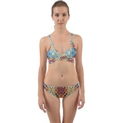 Pattern Wrap Around Bikini Set by Sobalvarro