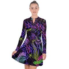 Leaves  Long Sleeve Panel Dress by Sobalvarro