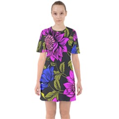 Botany  Sixties Short Sleeve Mini Dress by Sobalvarro