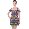 Pattern  Ruffle Cut Out Chiffon Playsuit View1