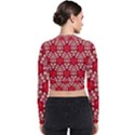 Design Pattern Texture Long Sleeve Zip Up Bomber Jacket View2