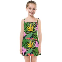 Tropical Greens Kids  Summer Sun Dress by Sobalvarro