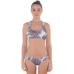 Flowers Cross Back Hipster Bikini Set by Sobalvarro