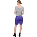 Retro Girl Daisy Chain Pattern Blue Pocket Shorts View2