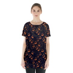 Jack O Lanterns Skirt Hem Sports Top by bloomingvinedesign