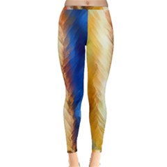 Abstract Paint Smears Inside Out Leggings by Vaneshart