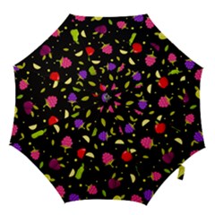 Vector Seamless Summer Fruits Pattern Colorful Cartoon Background Hook Handle Umbrellas (small) by Vaneshart