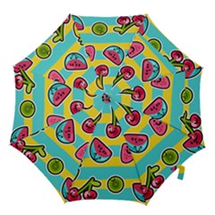 Summer Fruits Patterns Hook Handle Umbrellas (small) by Vaneshart