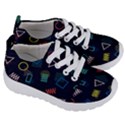 Memphis Seamless Patterns Abstract Jumble Textures Kids  Lightweight Sports Shoes View3