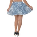 Boho Pattern Style Graphic Vector Velvet Skater Skirt View2
