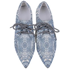 Boho Pattern Style Graphic Vector Women s Pointed Oxford Shoes by Sobalvarro