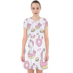 Unicorn Seamless Pattern Background Vector (1) Adorable In Chiffon Dress by Sobalvarro