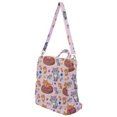 Cat Seamless Pattern Crossbody Backpack by Vaneshart