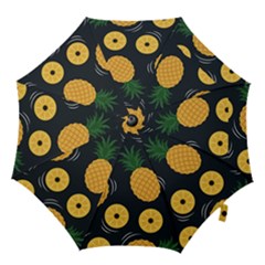 Seamless Pattern Pineapple Pattern Hook Handle Umbrellas (medium) by Vaneshart