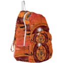 Awesome Skull On A Pentagram With Crows Foldable Lightweight Backpack View3