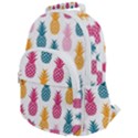 Tropic Fruit Pineapple Seamless Pattern Design Vector Illustration Rounded Multi Pocket Backpack View1