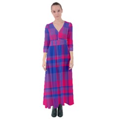 Bisexual Plaid Button Up Maxi Dress by NanaLeonti