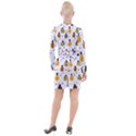 Pineapples Button Long Sleeve Dress View2