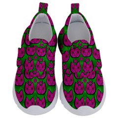 Sweet Flower Cats  In Nature Style Kids  Velcro No Lace Shoes by pepitasart