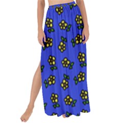 Daisy Royal Blue Maxi Chiffon Tie-up Sarong by snowwhitegirl