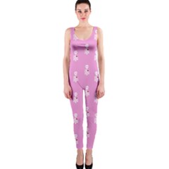 Skeleton Pink One Piece Catsuit by snowwhitegirl