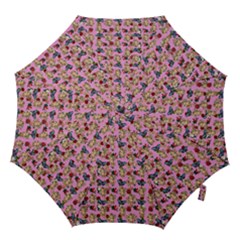 Angel Cherub Butterflies Pink Hook Handle Umbrellas (large) by snowwhitegirl