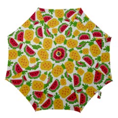 Watermelon Pattern Se Fruit Summer Hook Handle Umbrellas (small) by Vaneshart