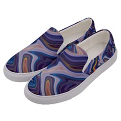 Liquid Marble Background Men s Canvas Slip Ons by Vaneshart