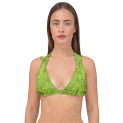 Structure Nature Texture Pattern Double Strap Halter Bikini Top by Vaneshart