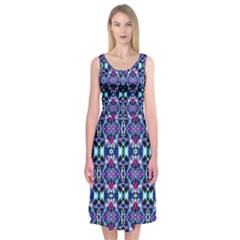 Abstract 49 Midi Sleeveless Dress by ArtworkByPatrick